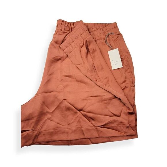 A New Day Orange Silky Shorts 4X - Picture 3 of 4